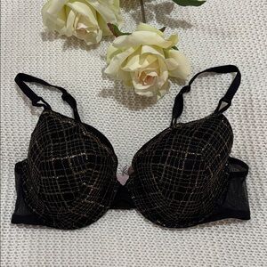 Victoria's Secret Black and Gold Bra